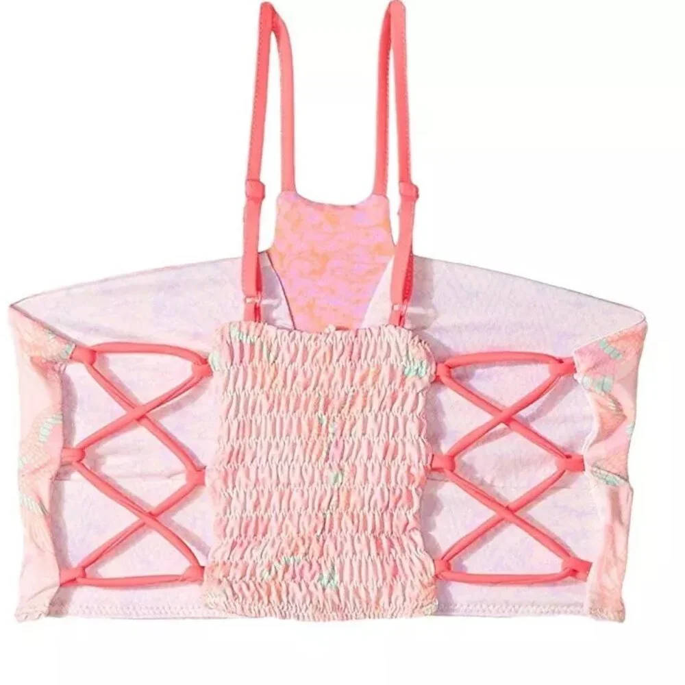 NEW Bowie X James Bo + Arrow Reversible Swimsuit Tankini Bikini Top Swimming NWT